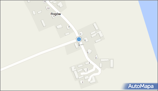 Rogów, Rogów, 8, mapa Rogów