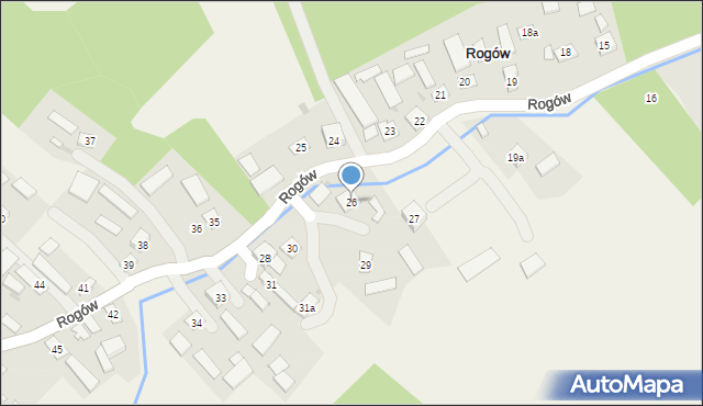 Rogów, Rogów, 26, mapa Rogów