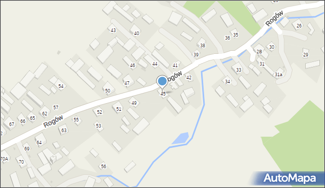 Rogów, Rogów, 45, mapa Rogów