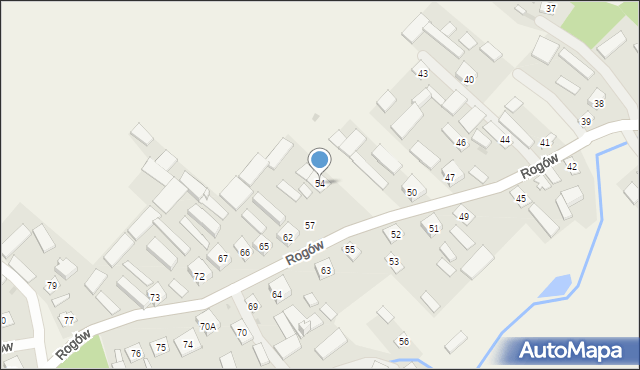 Rogów, Rogów, 54, mapa Rogów