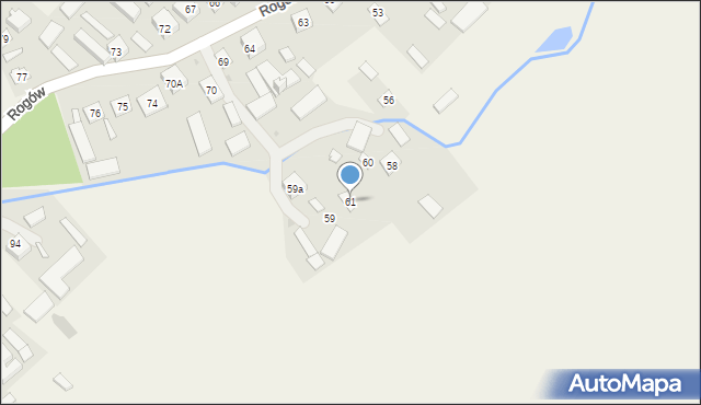 Rogów, Rogów, 61, mapa Rogów
