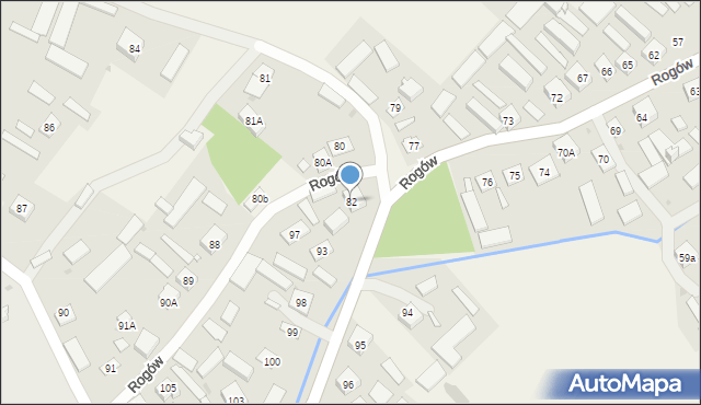 Rogów, Rogów, 82, mapa Rogów