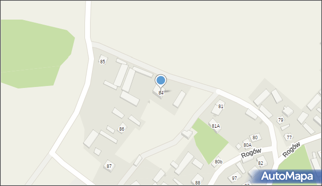 Rogów, Rogów, 84, mapa Rogów