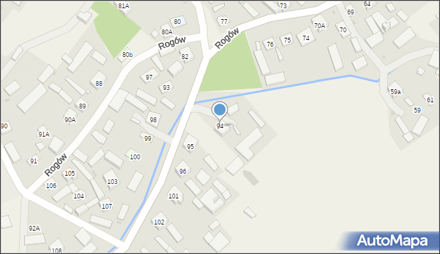 Rogów, Rogów, 94, mapa Rogów