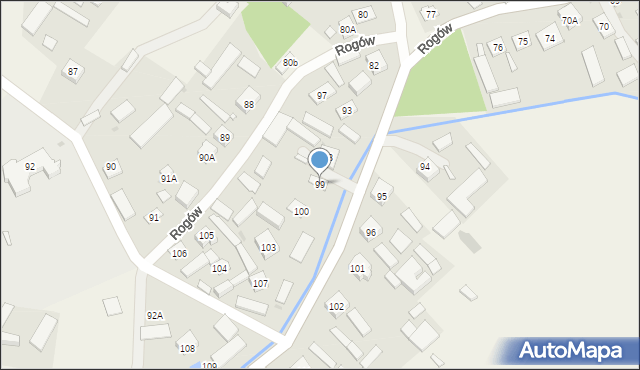 Rogów, Rogów, 99, mapa Rogów