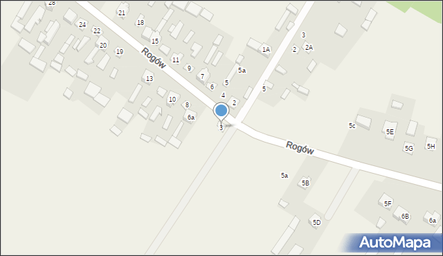 Rogów, Rogów, 3, mapa Rogów