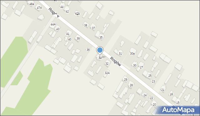 Rogów, Rogów, 34, mapa Rogów