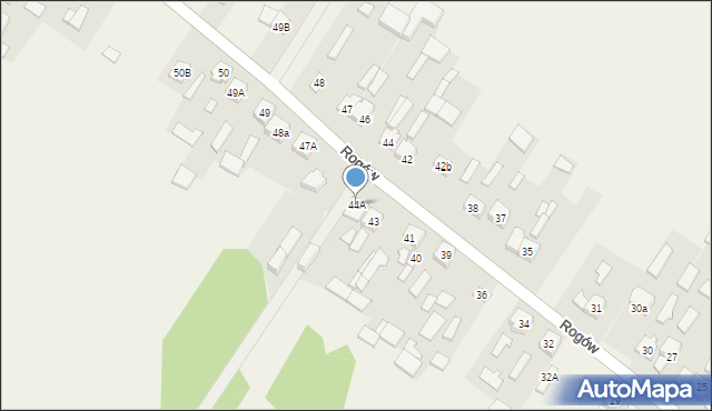 Rogów, Rogów, 44A, mapa Rogów
