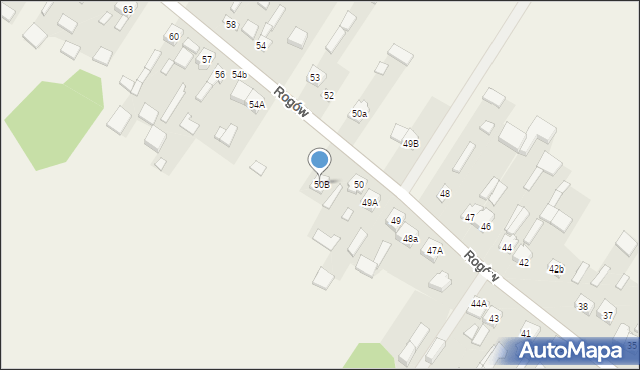 Rogów, Rogów, 50B, mapa Rogów