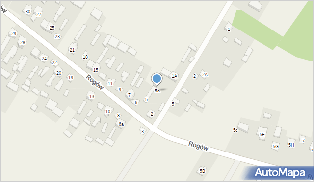 Rogów, Rogów, 5a, mapa Rogów