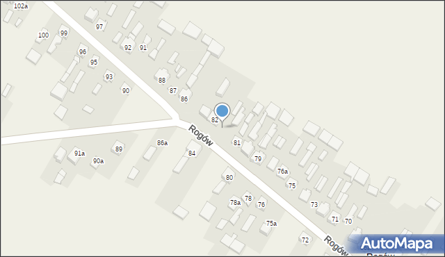 Rogów, Rogów, 83, mapa Rogów