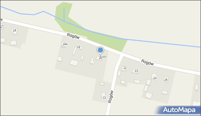 Rogów, Rogów, 20, mapa Rogów