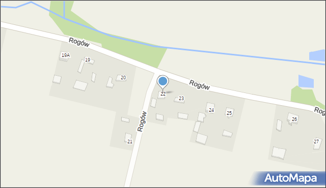 Rogów, Rogów, 22, mapa Rogów