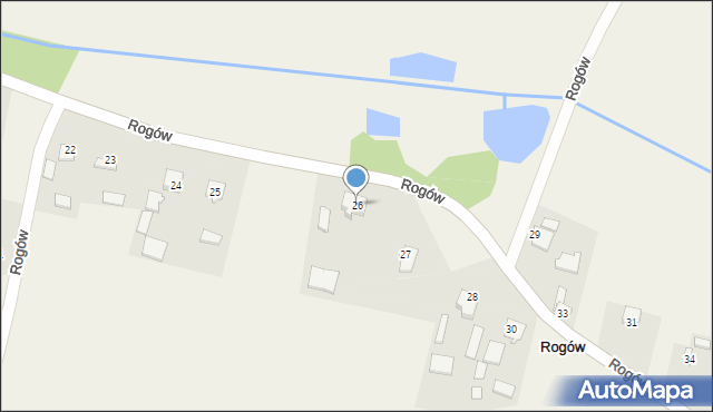 Rogów, Rogów, 26, mapa Rogów