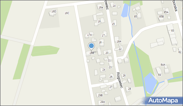 Rogów, Rogowiec, 18B, mapa Rogów