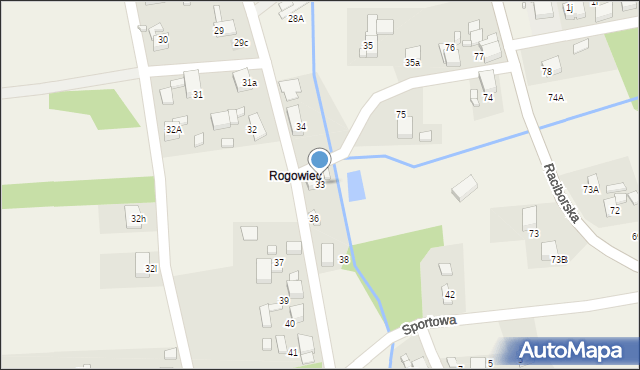 Rogów, Rogowiec, 33, mapa Rogów