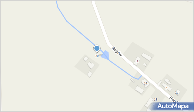 Rogów, Rogów, 20, mapa Rogów