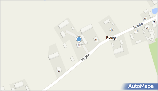 Rogów, Rogów, 21, mapa Rogów