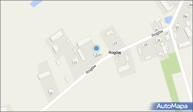 Rogów, Rogów, 22, mapa Rogów