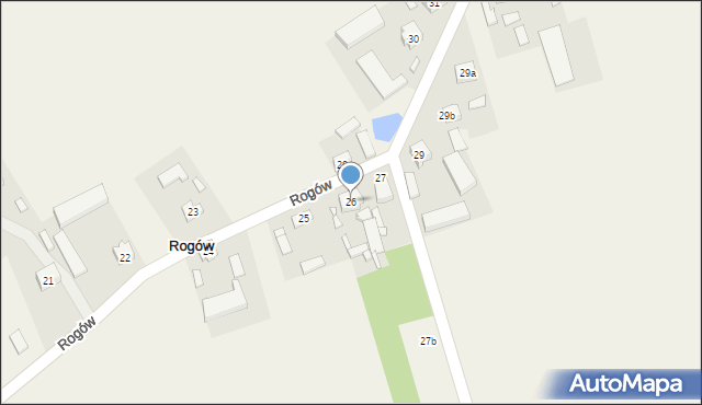 Rogów, Rogów, 26, mapa Rogów