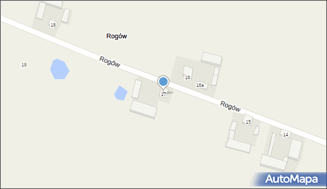 Rogów, Rogów, 17, mapa Rogów