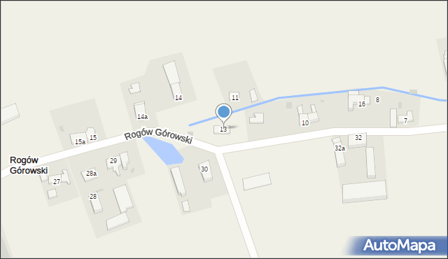 Rogów Górowski, Rogów Górowski, 13, mapa Rogów Górowski
