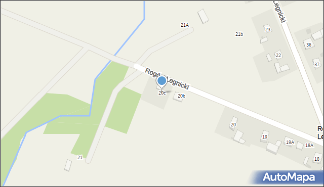 Rogów Legnicki, Rogów Legnicki, 20c, mapa Rogów Legnicki