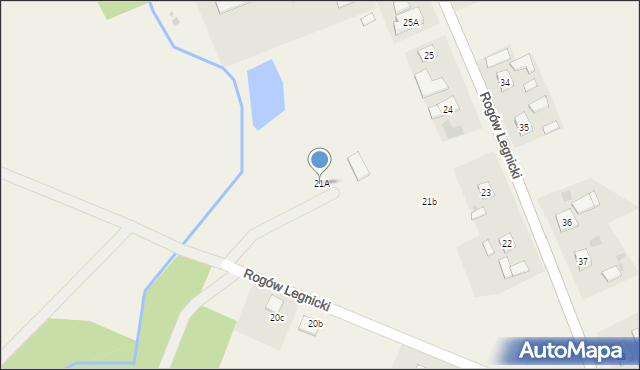 Rogów Legnicki, Rogów Legnicki, 21A, mapa Rogów Legnicki