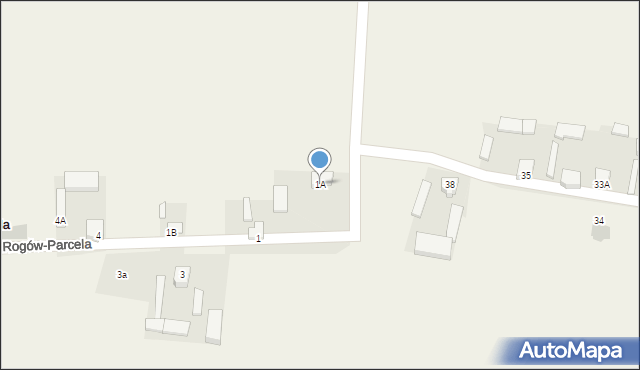 Rogów-Parcela, Rogów-Parcela, 1A, mapa Rogów-Parcela