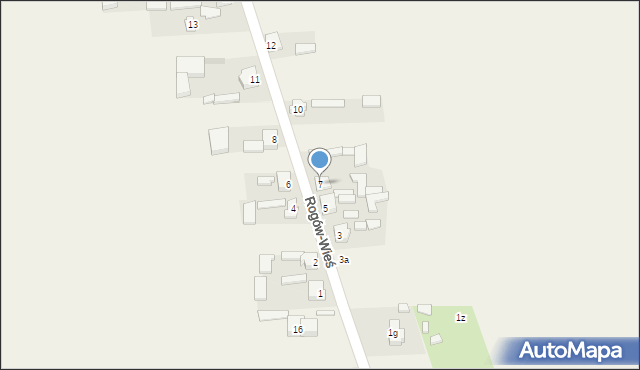 Rogów-Wieś, Rogów-Wieś, 7, mapa Rogów-Wieś