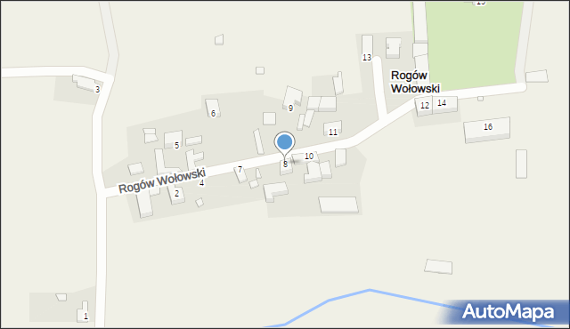 Rogów Wołowski, Rogów Wołowski, 8, mapa Rogów Wołowski