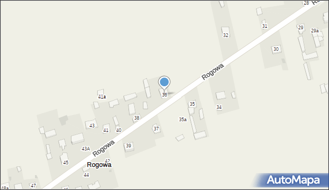 Rogowa, Rogowa, 36, mapa Rogowa