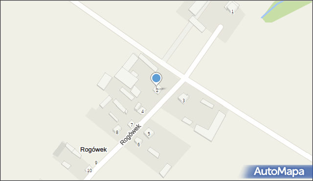 Rogówek, Rogówek, 2, mapa Rogówek