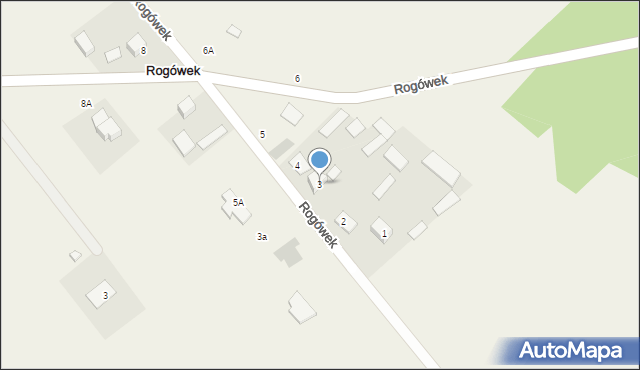 Rogówek, Rogówek, 3, mapa Rogówek