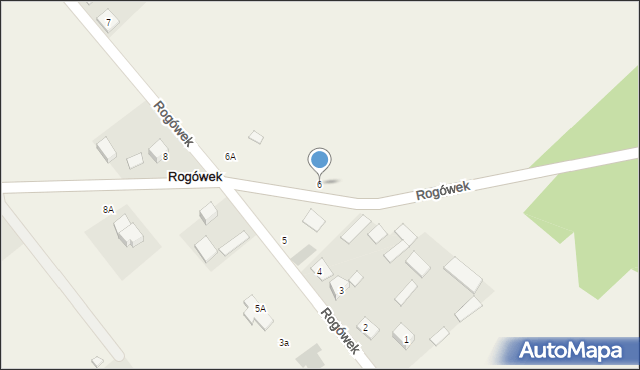 Rogówek, Rogówek, 6, mapa Rogówek