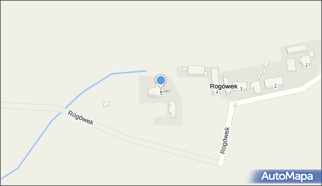 Rogówek, Rogówek, 5, mapa Rogówek