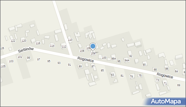 Rogowice, Rogowice, 104, mapa Rogowice