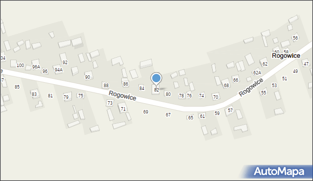 Rogowice, Rogowice, 82, mapa Rogowice