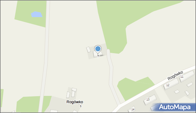 Rogówko, Rogówko, 7, mapa Rogówko