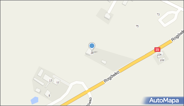 Rogówko, Rogówko, 19, mapa Rogówko