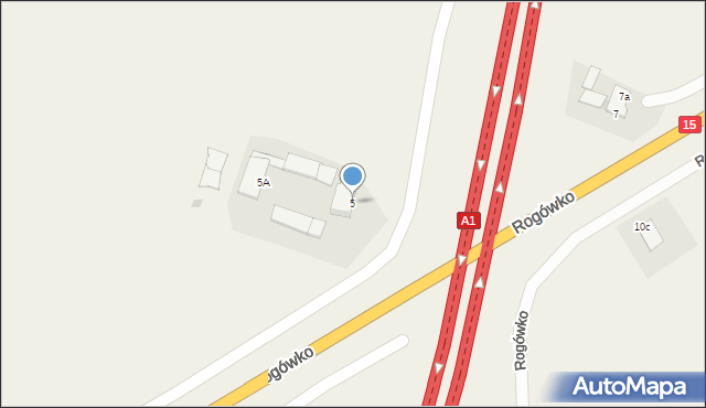 Rogówko, Rogówko, 5, mapa Rogówko
