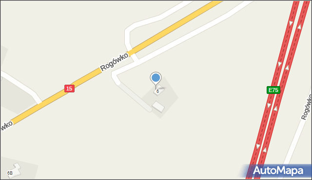 Rogówko, Rogówko, 8, mapa Rogówko