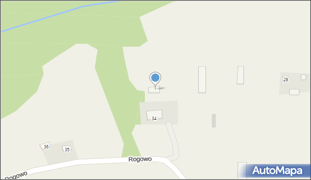 Rogowo, Rogowo, 34a, mapa Rogowo