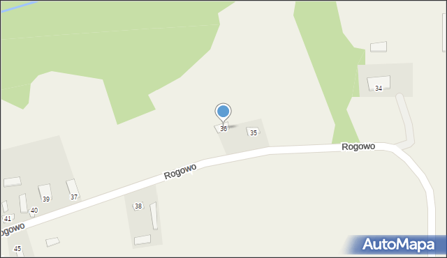 Rogowo, Rogowo, 36, mapa Rogowo