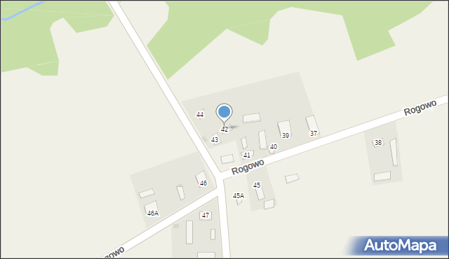 Rogowo, Rogowo, 42, mapa Rogowo