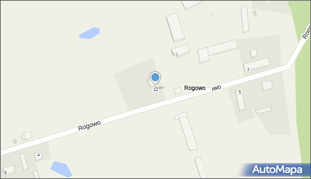 Rogowo, Rogowo, 12, mapa Rogowo