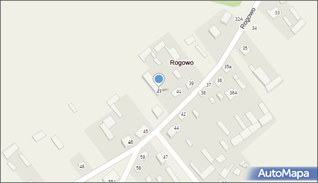 Rogowo, Rogowo, 43, mapa Rogowo