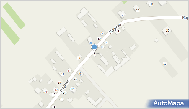 Rogowo, Rogowo, 7, mapa Rogowo