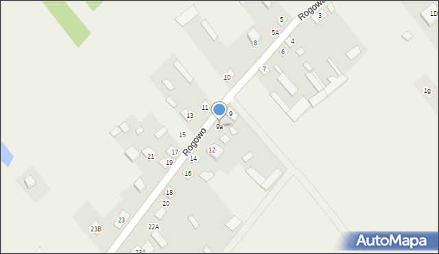 Rogowo, Rogowo, 9a, mapa Rogowo