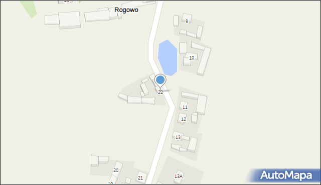 Rogowo, Rogowo, 22, mapa Rogowo